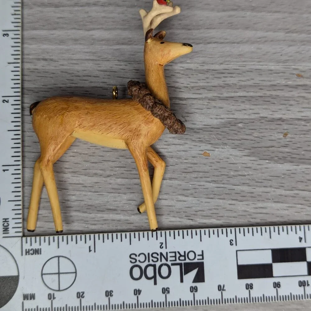 2007 Hallmark Keepsake Ornament VIP Gift Peaceful Animals Wood Deer NIB